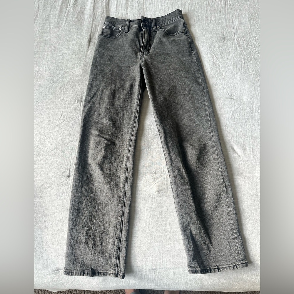 Madewell Women's Straight Leg Jeans - Gray